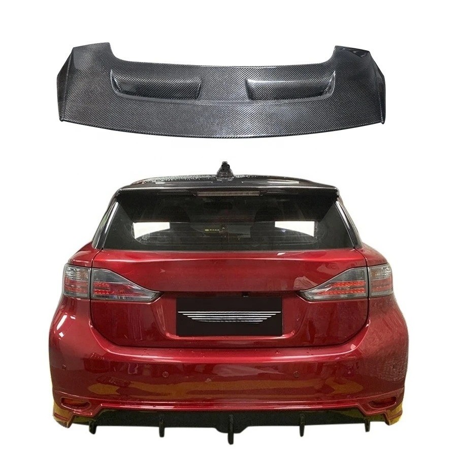 Carbon Fiber Rear Spoilers for  CT200h 2010-2022 Tail Wing Body Kit